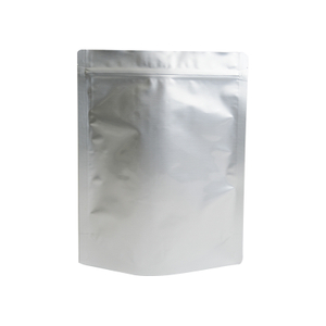 Bolsa con cierre de cremallera levantada de papel de aluminio impresa personalizada